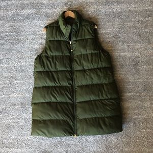 Gap green long vest.